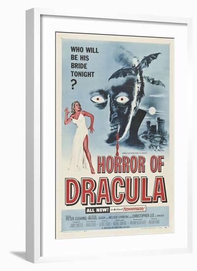 Dracula, Directed by Terence Fisher, 1958-null-Framed Giclee Print