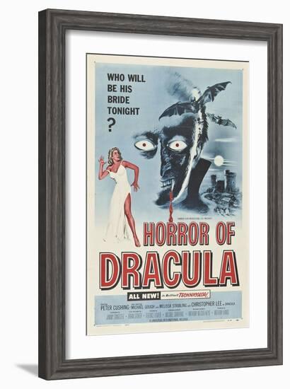 Dracula, Directed by Terence Fisher, 1958-null-Framed Giclee Print