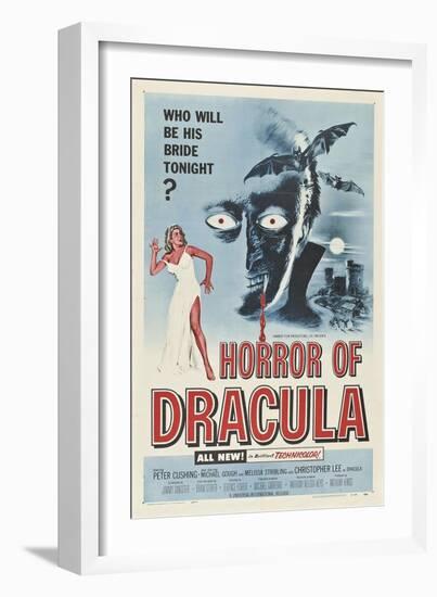 Dracula, Directed by Terence Fisher, 1958-null-Framed Giclee Print