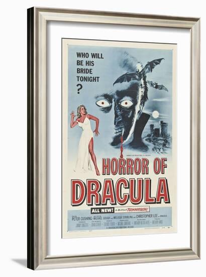 Dracula, Directed by Terence Fisher, 1958-null-Framed Giclee Print