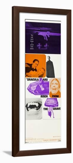 Dracula Has Risen From The Grave, Christopher Lee, Veronica Carlson, 1968-null-Framed Premium Giclee Print