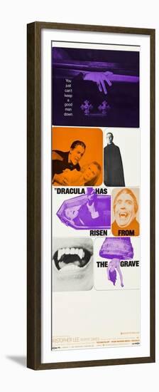 Dracula Has Risen From The Grave, Christopher Lee, Veronica Carlson, 1968-null-Framed Premium Giclee Print