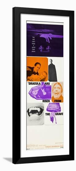 Dracula Has Risen From The Grave, Christopher Lee, Veronica Carlson, 1968-null-Framed Premium Giclee Print