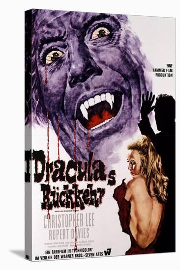 Dracula Has Risen from the Grave, Christopher Lee, Veronica Carlson, 1968-null-Stretched Canvas
