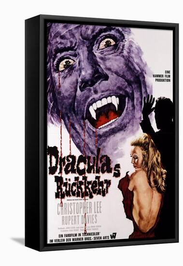 Dracula Has Risen from the Grave, Christopher Lee, Veronica Carlson, 1968-null-Framed Stretched Canvas