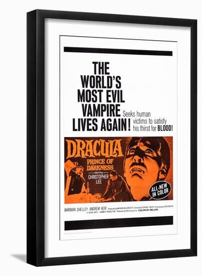 Dracula: Prince of Darkness-null-Framed Art Print