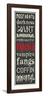 Dracula Sign-Erin Clark-Framed Giclee Print