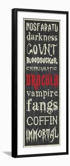 Dracula Sign-Erin Clark-Framed Giclee Print