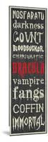 Dracula Sign-Erin Clark-Mounted Giclee Print