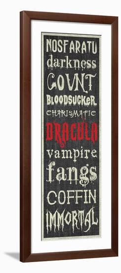 Dracula Sign-Erin Clark-Framed Giclee Print