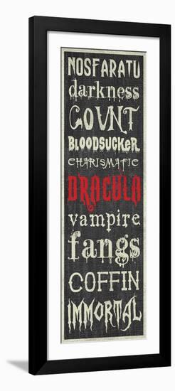 Dracula Sign-Erin Clark-Framed Premium Giclee Print