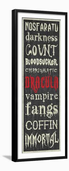 Dracula Sign-Erin Clark-Framed Premium Giclee Print