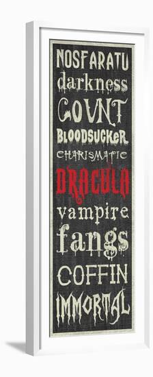 Dracula Sign-Erin Clark-Framed Premium Giclee Print