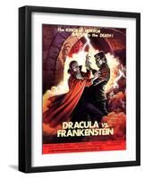 Dracula vs. Frankenstein, Zandor Vorkov, John Bloom, 1971-null-Framed Art Print