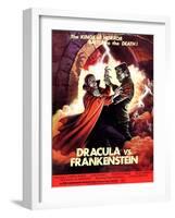 Dracula vs. Frankenstein, Zandor Vorkov, John Bloom, 1971-null-Framed Art Print