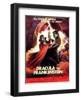 Dracula vs. Frankenstein, Zandor Vorkov, John Bloom, 1971-null-Framed Art Print