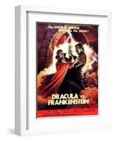 Dracula vs. Frankenstein, Zandor Vorkov, John Bloom, 1971-null-Framed Art Print