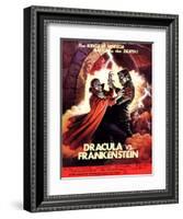 Dracula vs. Frankenstein, Zandor Vorkov, John Bloom, 1971-null-Framed Art Print