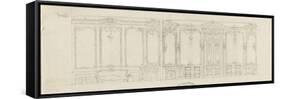 Draft 2 Panels of Rococo Trim with Corner Fireplace-Antoine Zoegger-Framed Stretched Canvas