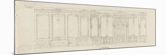 Draft 2 Panels of Rococo Trim with Corner Fireplace-Antoine Zoegger-Mounted Premium Giclee Print