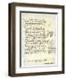 Draft of Albrecht Durer's Dedication to Bilibald Pirckheimer, C1523-Albrecht Durer-Framed Giclee Print