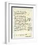 Draft of Albrecht Durer's Dedication to Bilibald Pirckheimer, C1523-Albrecht Durer-Framed Giclee Print