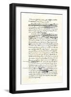 Draft of the Declaration of Independence in Jefferson's Handwriting, Page 1-null-Framed Premium Giclee Print