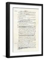 Draft of the Declaration of Independence in Jefferson's Handwriting, Page 3-null-Framed Giclee Print