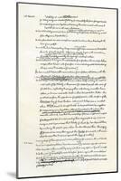 Draft of the Declaration of Independence in Jefferson's Handwriting, Page 3-null-Mounted Giclee Print