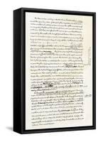 Draft of the Declaration of Independence in Jefferson's Handwriting, Page 4-null-Framed Stretched Canvas