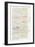 Draft of the Declaration of Independence in Jefferson's Handwriting, Page 4-null-Framed Giclee Print