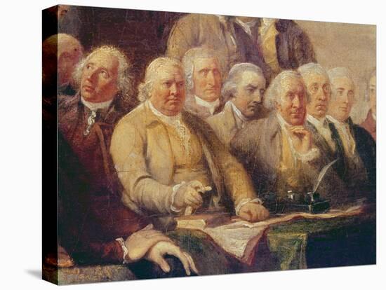 Drafting the Declaration of Independence, 28th June 1776, c.1817 (Detail)-John Trumbull-Stretched Canvas