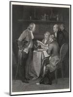 Drafting the Declaration of Independence, Franklin Jefferson Adams Livingston and Sherman-Alonzo Chappel-Mounted Photographic Print