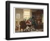 Drafting the Declaration of Independence in 1776, 1944 (Oil on Panel)-Newell Convers Wyeth-Framed Giclee Print