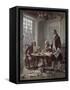 Drafting the Declaration of Independence-Jean Leon Gerome Ferris-Framed Stretched Canvas