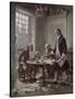 Drafting the Declaration of Independence-Jean Leon Gerome Ferris-Stretched Canvas