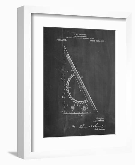 Drafting Triangle 1922 Patent-Cole Borders-Framed Art Print