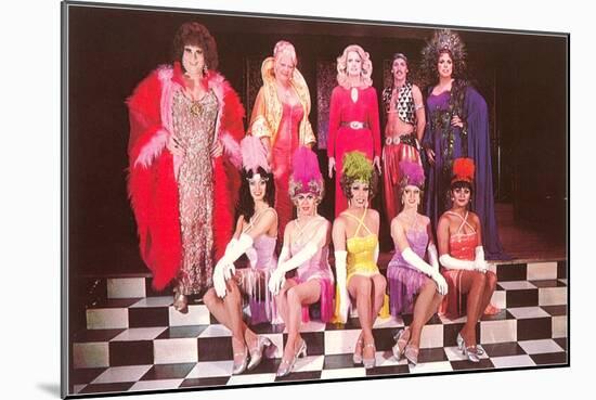 Drag Queens-null-Mounted Art Print