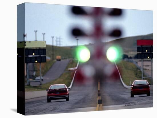 Drag Racing Starting Lights-null-Stretched Canvas