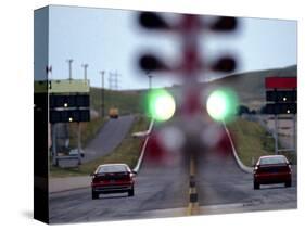 Drag Racing Starting Lights-null-Stretched Canvas