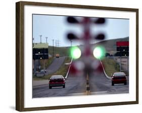 Drag Racing Starting Lights-null-Framed Photographic Print