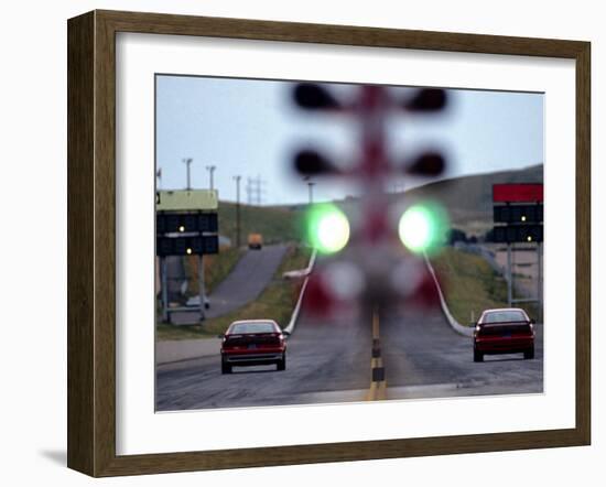 Drag Racing Starting Lights-null-Framed Photographic Print