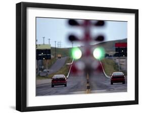 Drag Racing Starting Lights-null-Framed Photographic Print