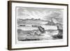 Dragging the Boats to the Illuidlek Island, Pub. London 1886-null-Framed Giclee Print