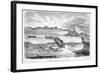 Dragging the Boats to the Illuidlek Island, Pub. London 1886-null-Framed Giclee Print