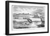 Dragging the Boats to the Illuidlek Island, Pub. London 1886-null-Framed Giclee Print