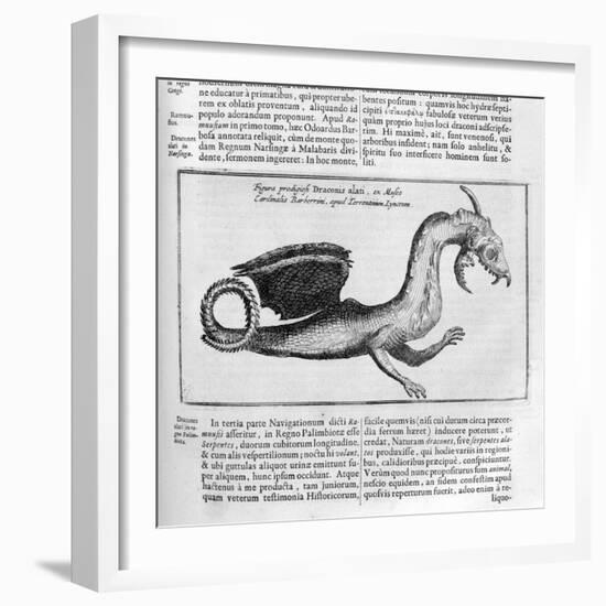 Dragon, 1678-Athanasius Kircher-Framed Giclee Print