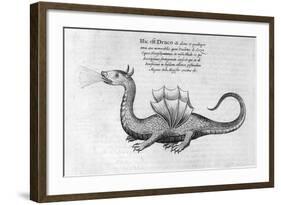 Dragon, 1678-Athanasius Kircher-Framed Giclee Print