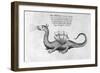 Dragon, 1678-Athanasius Kircher-Framed Giclee Print