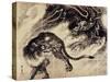 Dragon and Tiger-Kyosai Kawanabe-Stretched Canvas